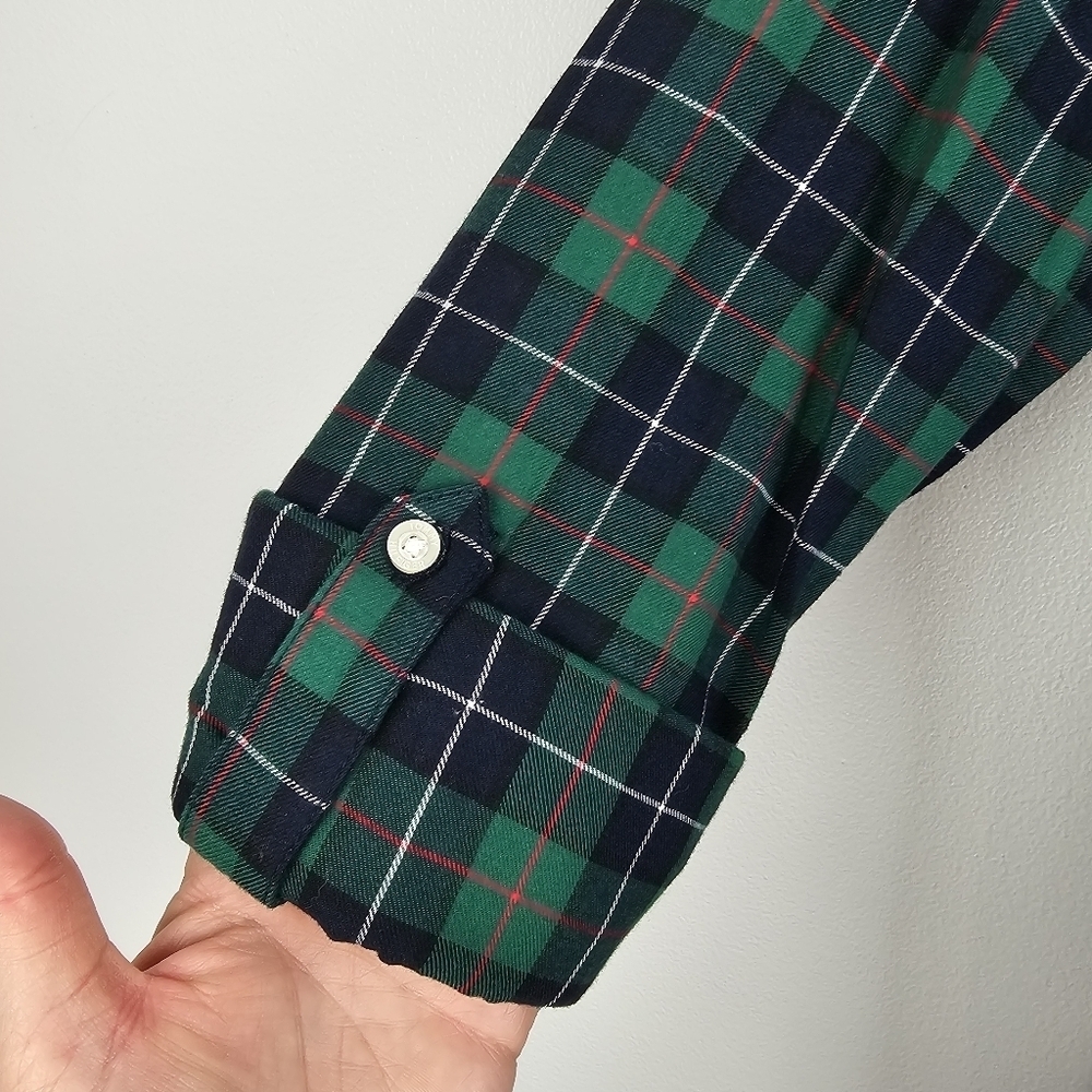 Tommy Hilfiger Plaid 1/2 Button Front Pullover Shirt NWT - Picture 9 of 10